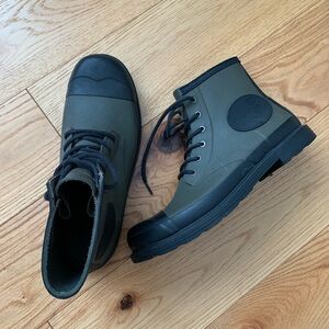 Men's Hunter Black and Green Boots